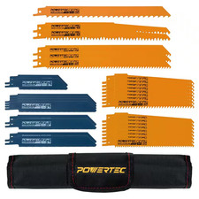 Reciprocating Saw Blades Set 32-Piece , M42 Bi Metal and HCS Pruning Blades wit