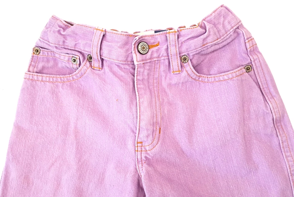 Vtg GAP Girls 8 Purple Boot Cut Jeans Elastic Adjustable Waist Y2K 2002 - Image 2 of 4