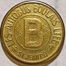 St-Jean, Quebec, Canada - Les Autobus Boulais LTEE B Transit Token PQ 780 B