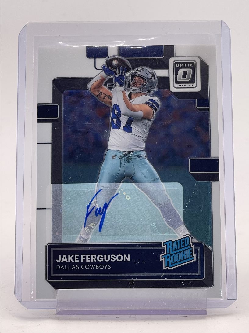 JAKE FERGUSON 2022 DONRUSS OPTIC RATED ROOKIE AUTOGRAPH RC AUTO /150 Q1066