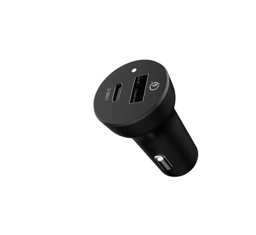 Quick Charge 3.0 Car Charger Dual Port USB-A & USB-C 18W Fast Charging - Picture 5 of 5