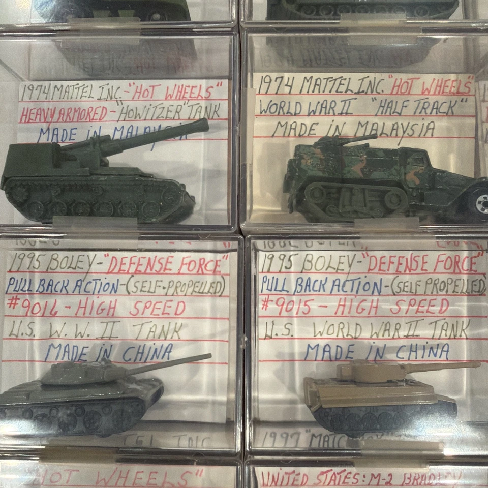 Matchbox-hot wheels- Weasel Tank HumV Jeep Lot Of 24 Individual Plastic Cases - Image 4 of 4