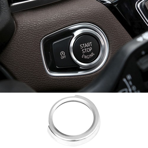 Silver Aluminum Alloy Car Engine Start Button Sticker Fit BMW 1 2 3 4 Series - Picture 4 of 7