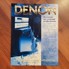DENON Hi-Fi Digital Audio Receiver Ampifier Poster AD UNCUT 1997 Magazine Page