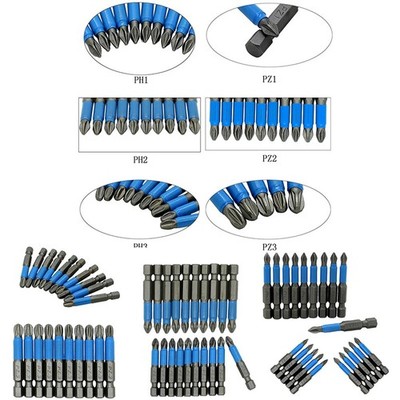Alloy Steel Screwdriver Bits Equipment Magnetic PH1/PH2/PH3/PZ1/PZ2/PZ3 Useful