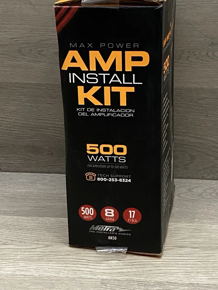 Комплект установочного оборудования усилителя Metra AK50 500 Вт калибр 8 - красный / черный - Изображение 3 из 4