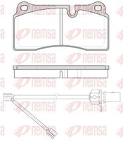 Remsa 0983.21 Bremsbelagsatz, Scheibenbremse FüR Audi