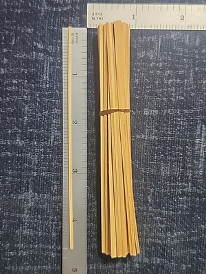 #ad Campbell Sugar Pine Lumber HO Scale 4.5x0.04x0.04 in 0.2 oz weight Scratch $3.75