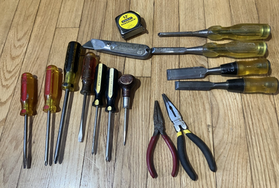 #ad #ad Lot of Vintage Stanley Tools Chisels Screwdrivers More Made in USA $35.00