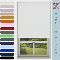 No Drill Custom Size Blackout Roller Blinds Simply Twist To Fit!