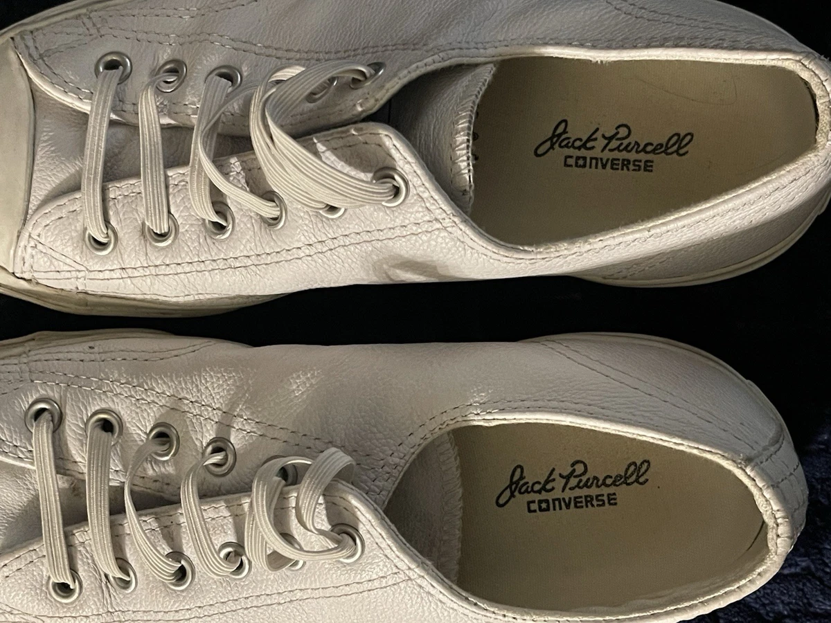 Converse Unisex Jack Purcell Halbschuhe | Weiß/Weiß/Schwarz