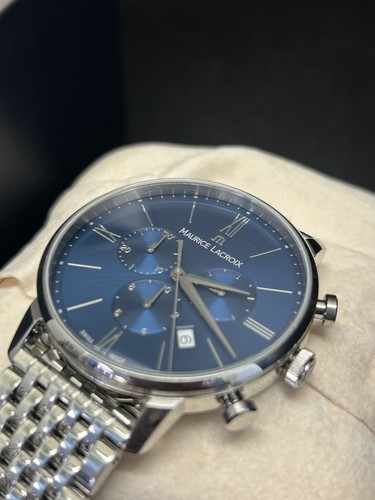 Maurice Lacroix Eliros Swiss Made Chronograph Men's Wristwatch 40mm - Picture 6 of 7