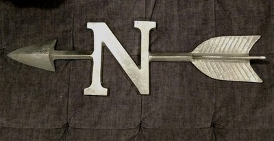 Wall Art  Aluminum Arrow Pointing North