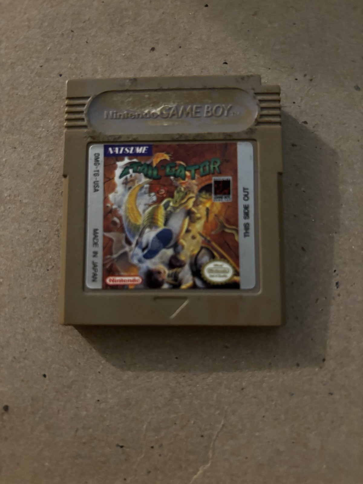 Tail 'Gator (Nintendo Game Boy) Natsume Original Release Gator RARE 1991