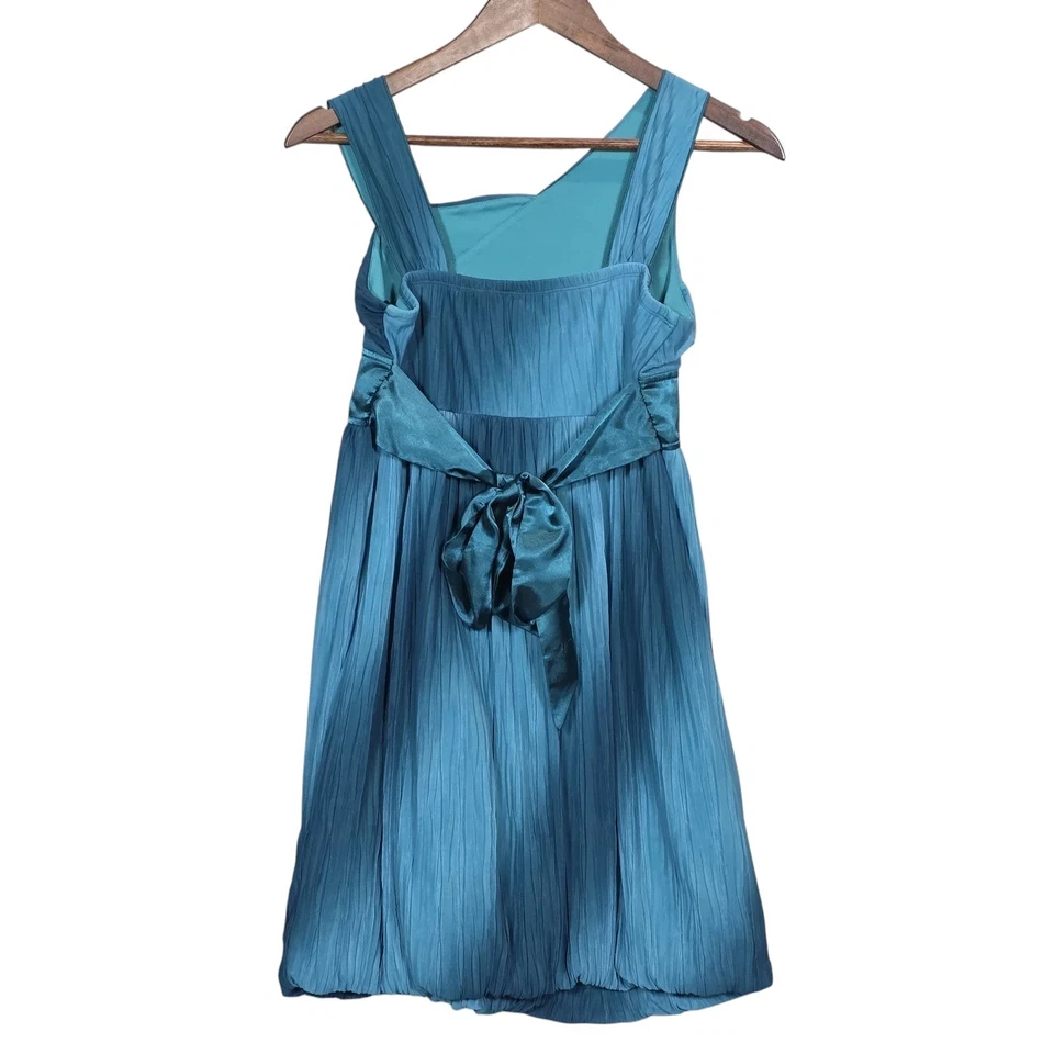 Vestido My Michelle Y2K Metálico Iridiscente 16 Cintura Imperio Baile de graduación Fiesta Cóctel Foto 2 de 4