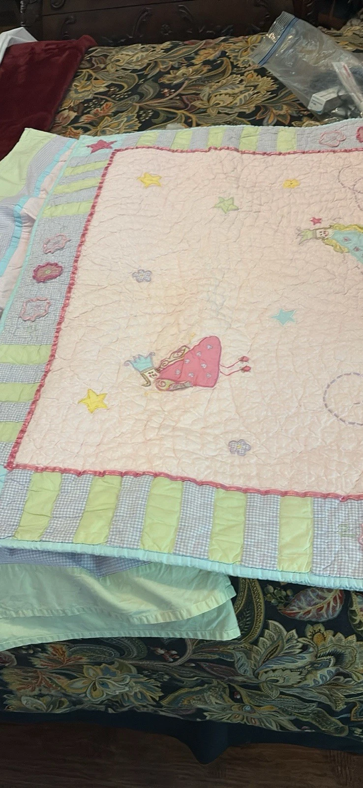 vintage baby crib bedding girl