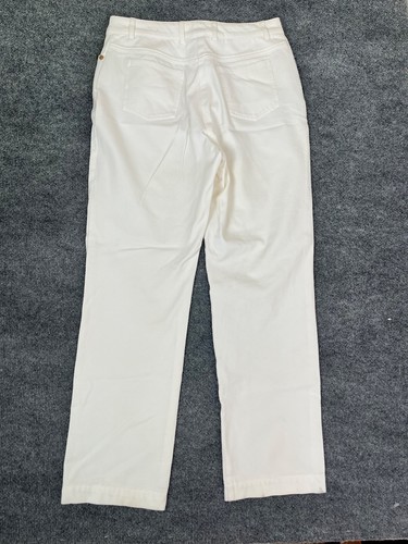 Pantalones St John Sport By Marie Gris Crema Pierna Recta Talla 4 - Imagen 2 de 9