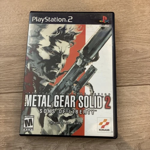 Metal Gear Solid 2 Sons of Liberty Playstation PS2 CIB 2002 UNTESTED