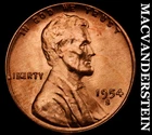 1954-S Lincoln Wheat Cent- Choice Gem Brilliant Uncirculated Luster #J7258