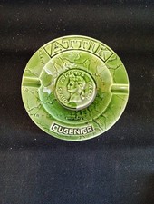 Cendrier Publicitaire CUSENIER ATTIK Barbotine Diam. 15cm 