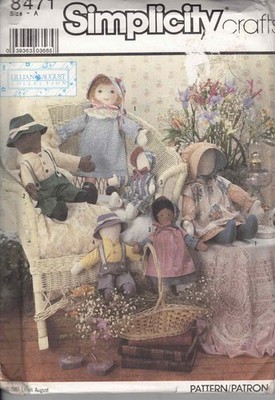 Simplicity Sewing Pattern 8471 Lillian August Dolls & Clothes New and Uncut