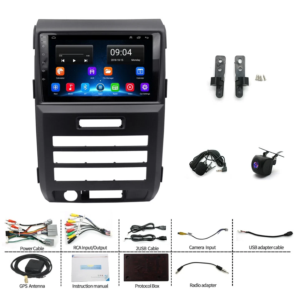 FOR FORD F150 2009-2014 AUTO AC APPLE CARPLAY ANDROID13 CAR STEREO RADIO GPS NAV Foto 2 de 4