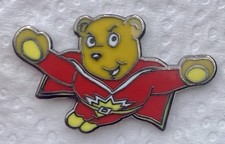 **NEW** Super Ted enamel pin badge / brooch. Spotty, Retro, Kids, Childrens TV.