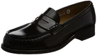 Haruta Coin Loafers 4505 Synthetic Leather Women's Black 22.5cm 3E US 5.5