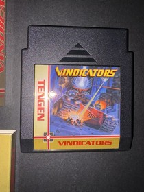 VINDICATORS NES TENGEN GAME + BOX + MANUAL + SLIP CASE NICE COND. WORK TESTED