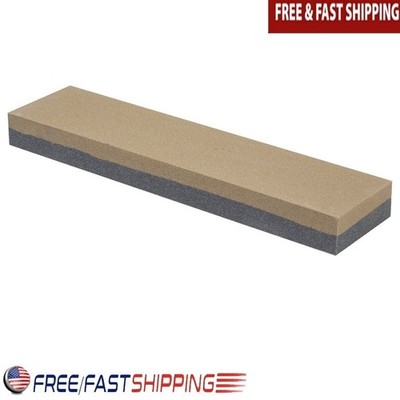 8 Inch Dual Grit Combination Sharpening Stone 100 Grit 240 Grit Knives Tools New