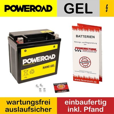 TGB X-Motion 125, 2009-2010, Gel Batterie geladen wartungsfrei (inkl 7,50 Pfand)