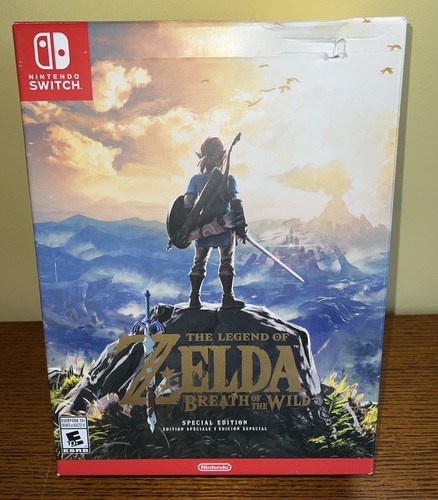 Legend Zelda Breath Wild SPECIAL EDITION EMPTY BIG BOX and INSERTS Nintendo 2017 - Picture 1 of 11
