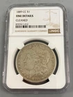 1889 CC Carson City Morgan Silver $1 NGC FINE DETAILS CLEANED KEY-Date L25262