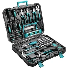TLGREEN 79 Pieces Tool Set,Car Tool Kit,Basic Tool Kit with Tool Box,Ratchet ...
