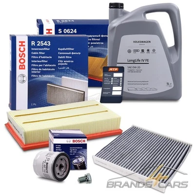 BOSCH INSPEKTIONSPAKET FÜR AUDI A3 8V SEAT SKODA VW GOLF 7 8 TIGUAN 1.0 1.5 TSI - Bild 1 von 4