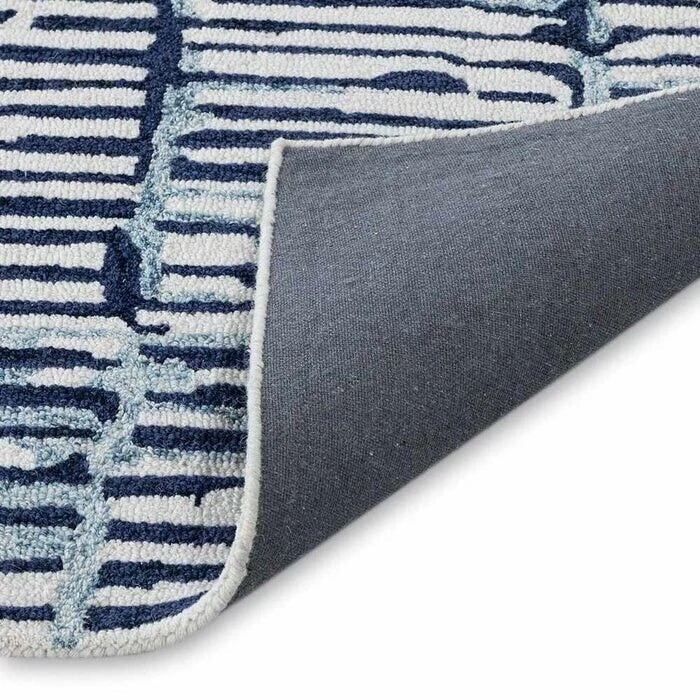 Modern Hand Tufted Blue Rug For Bed And Living Room 6x9 ft 8x10 ft 9x12 ft - Image 4 of 4