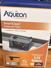 Aqueon SmartClean Internal Filter with EcoRenew Cartridge for 5-15 Gallon Tanks