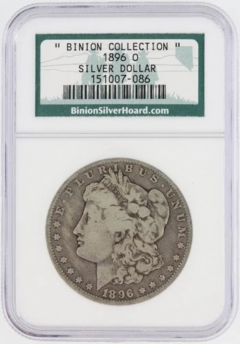 1896-O Binion Collection Morgan Silver Dollar NGC VG S$1 New Orleans Minted