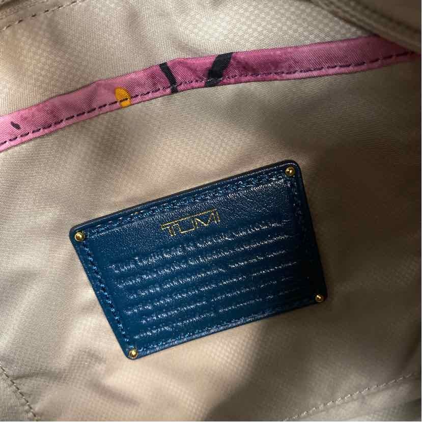 Tumi Teal Solid Crossbody Handbag - image 8