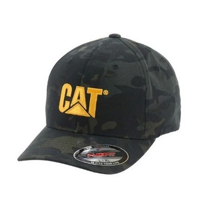 CAT Workwear Flexfit Cap W01700 Night, Berretto Mit Bogenvisier