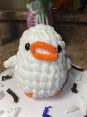 Crochet Handmade Decor Little Schizophrenic Chicken Madness Mode but also Cute.