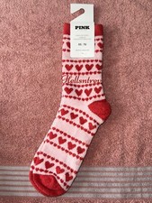 Victoria&rsquo;s Secret Heart Print 1-PACK Valentines CREW SOCKS