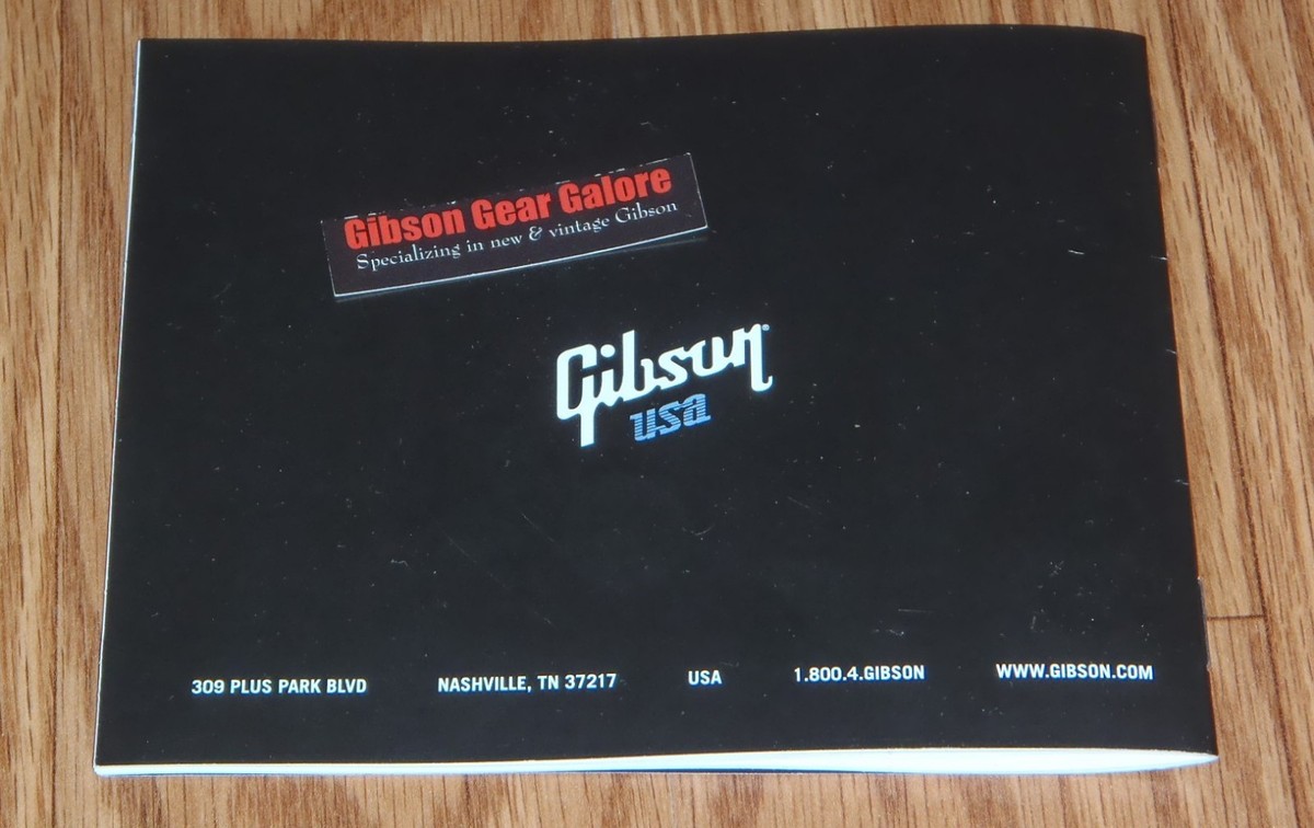 Gibson Explorer Manual Case Candy Warranty Wrench COA Guitar Parts