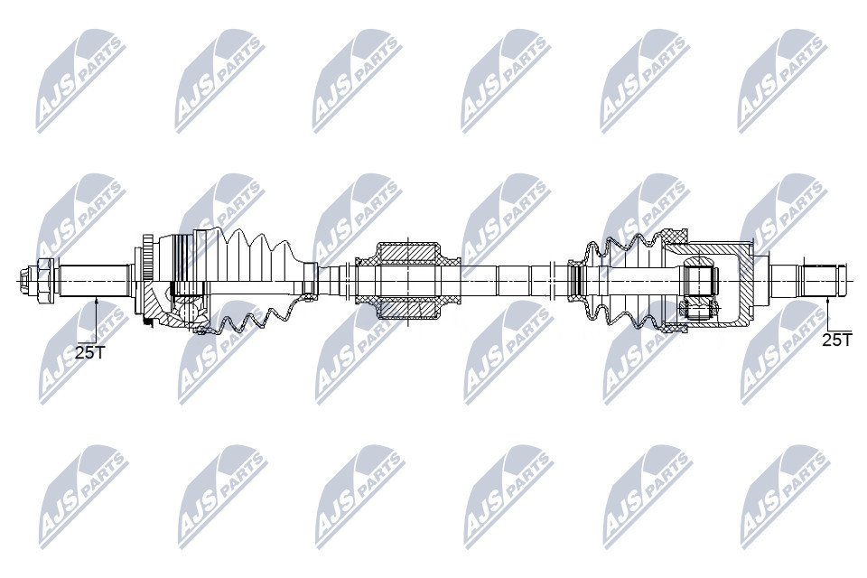 DRIVE SHAFT NPW-KA-358 FOR HYUNDAI KIA G4FC 1.6L 4cyl ACCENT IVG4FA 1.4L 4cyl - Image 8