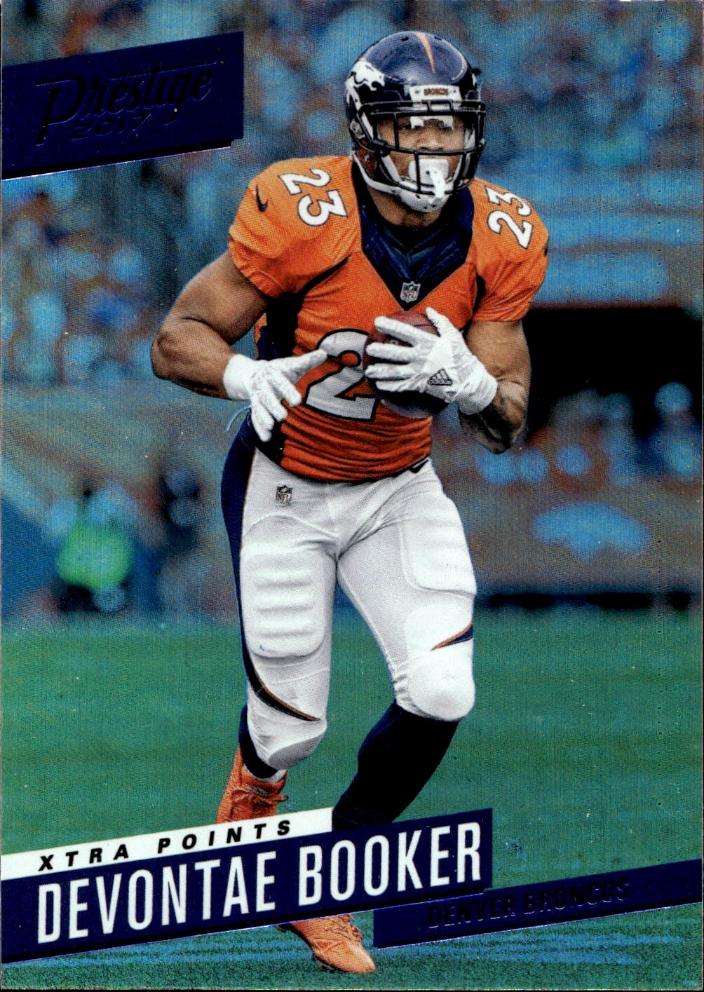 2017 Prestige #190 Devontae Booker Xtra Points Blue Near mint or better