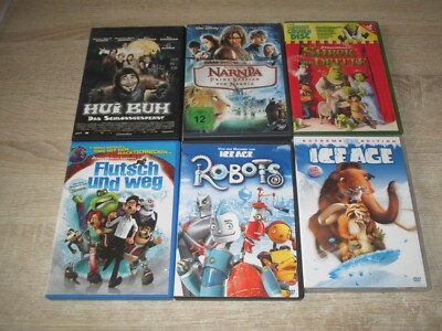 7 DVD Kinderfilme Sammlung Flutsch Und Weg + Hui Buh + Robots + Ice Age