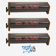 RAW Roller 2 Way Adjustable 110mm King Size Rolling Machine Eco Plastic (3 Pack)