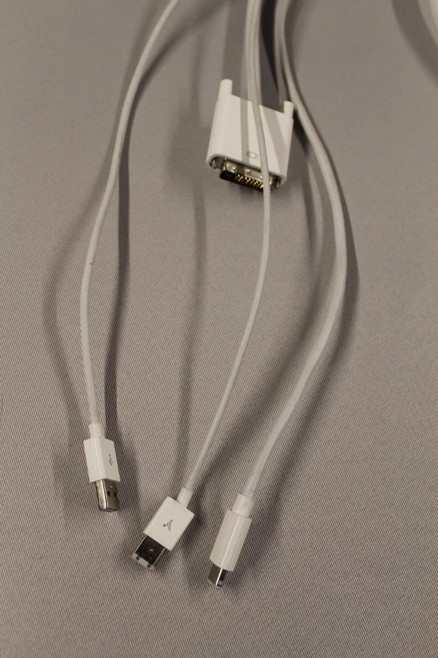 Apple Cinema HD Display A1083 30″ AIO Cable Assembly Power DVI USB FireWire - Image 2 of 4