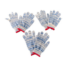 3 Pairs New Cotton Polyester Multi-Purpose Hand Gloves