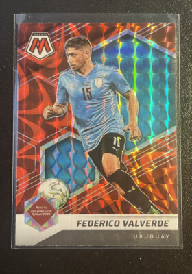 Federico Valverde 2021-22 Panini Mosaic Road to World Cup Red 